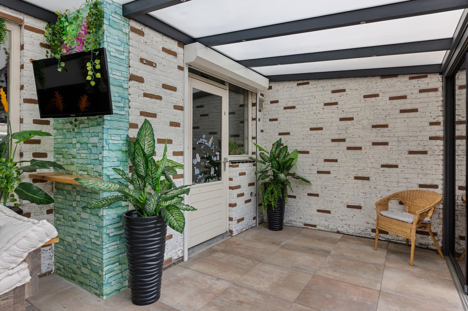 Detalle de la veranda